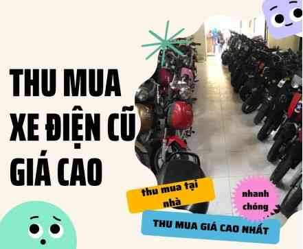 thu mua xe đạp điện cũ, xe máy điện cũ ở Bình Dương