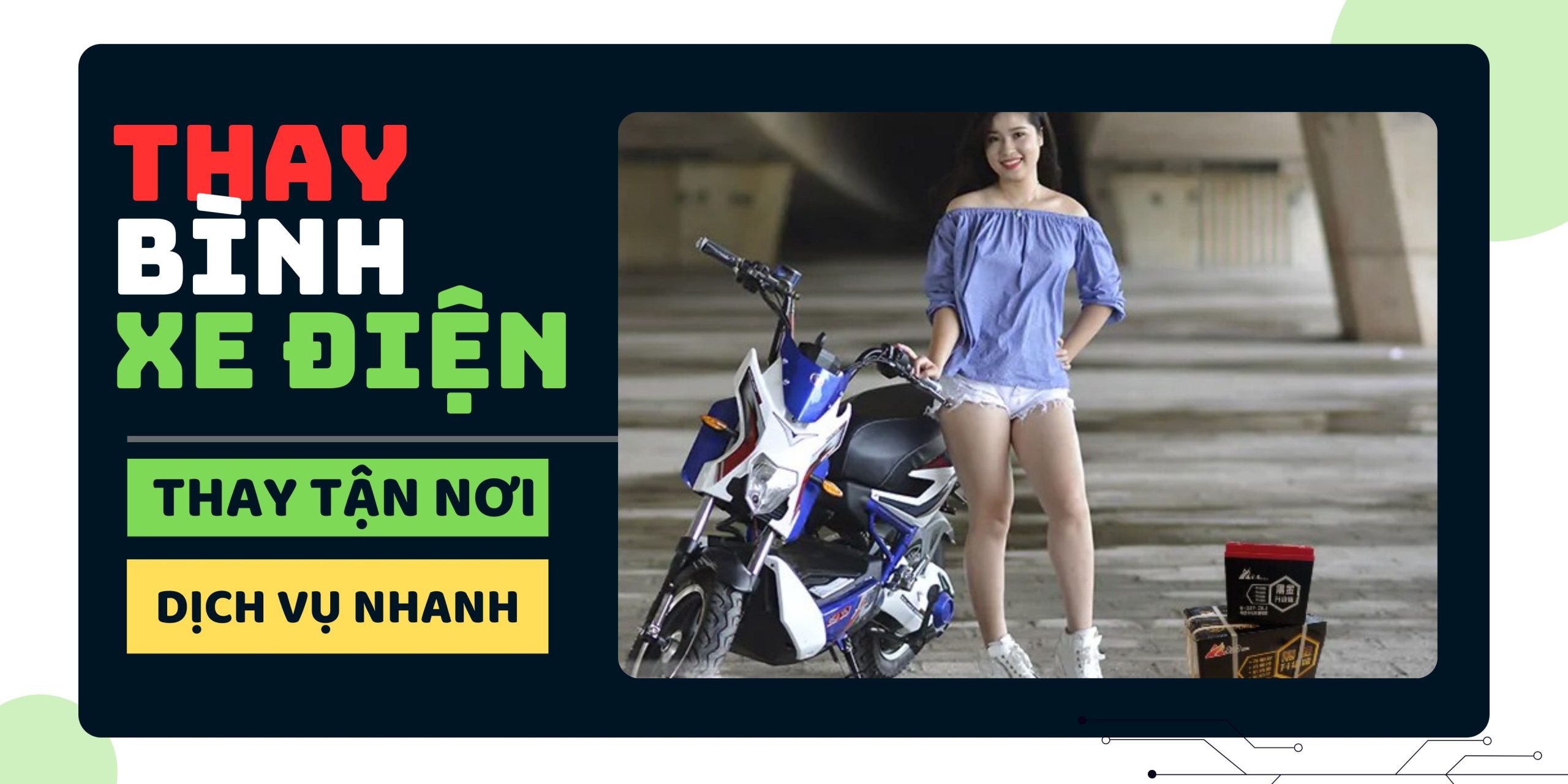 dịch vụ thay bình ắc quy xe đạp điện tại nhà ở bình dương 24/24 nhanh chóng, uy tín