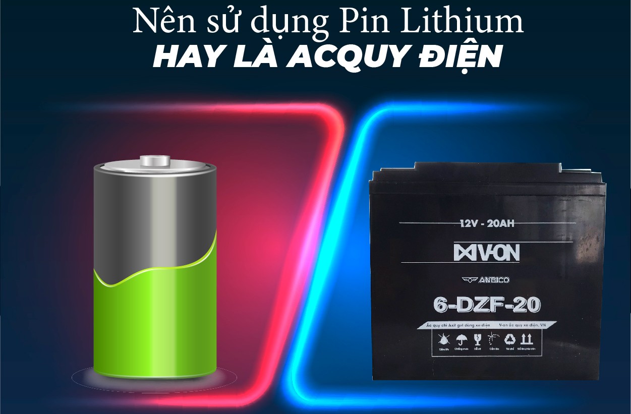 So sánh pin xe đạp điện và ắc quy