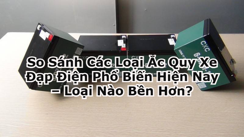 So Sánh Các Loại Ắc Quy Xe Đạp Điện Phổ Biến Hiện Nay – Loại Nào Bền Hơn?
